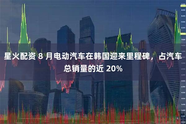 星火配资 8 月电动汽车在韩国迎来里程碑，占汽车总销量的近 20%